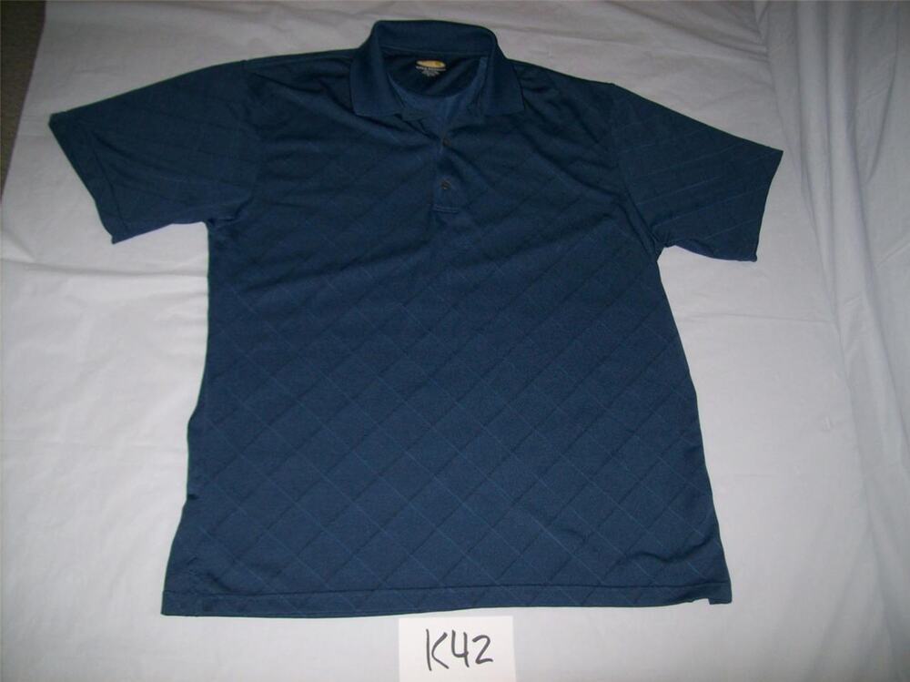 Greg Norman Play Dry Polo Shirt Size XL Golf Blue- 1112K42
